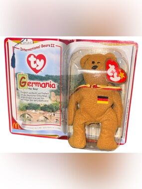 Vintage-Germania Bear Ty Beanie Baby - McDonald's International Bears